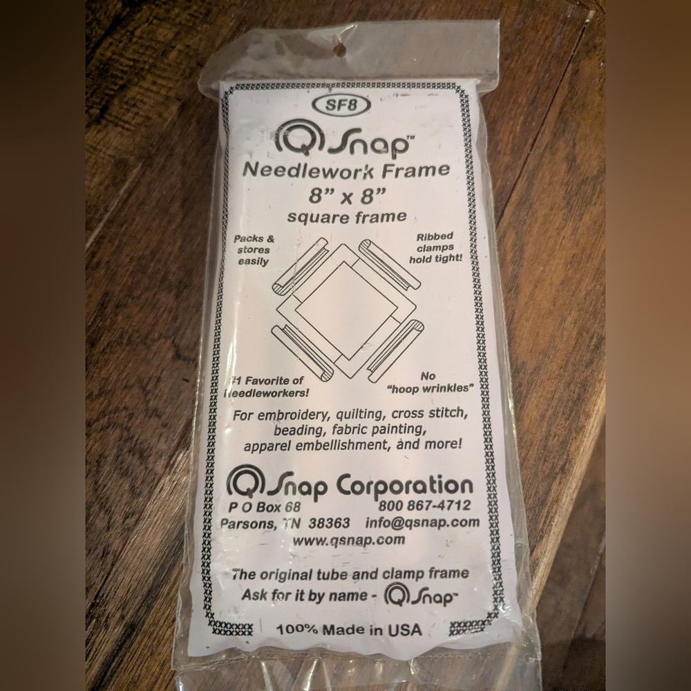 Q-snap frame Snap Needlework Frame 8" x 8" New